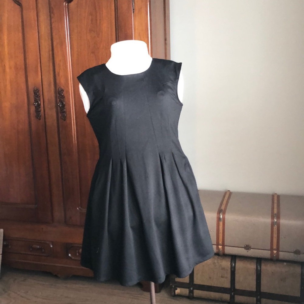 Sleeveless fit and flare dress